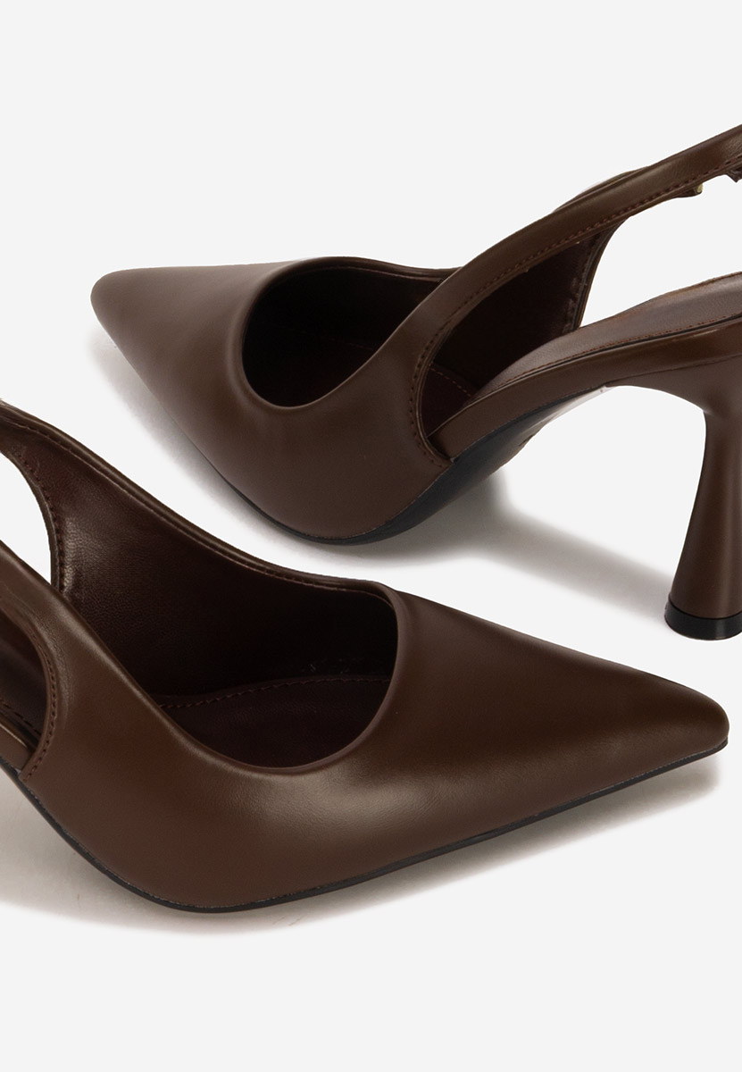Décolleté Slingback Foxara marrone