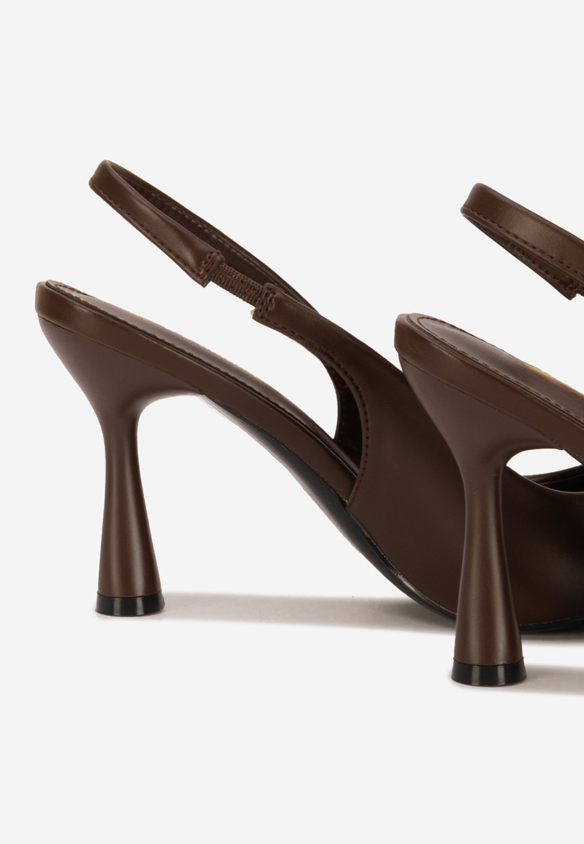 Décolleté Slingback Foxara marrone