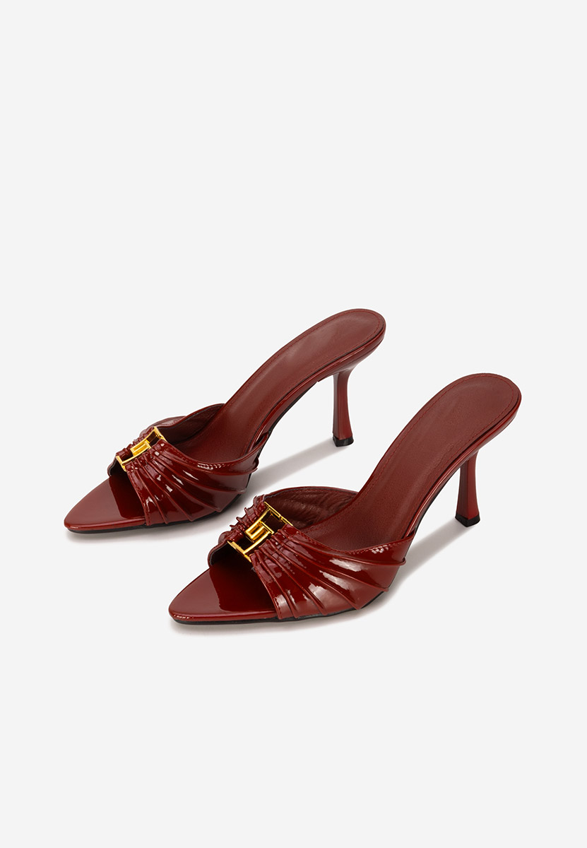 Ciabatte con tacco Lietna bordo