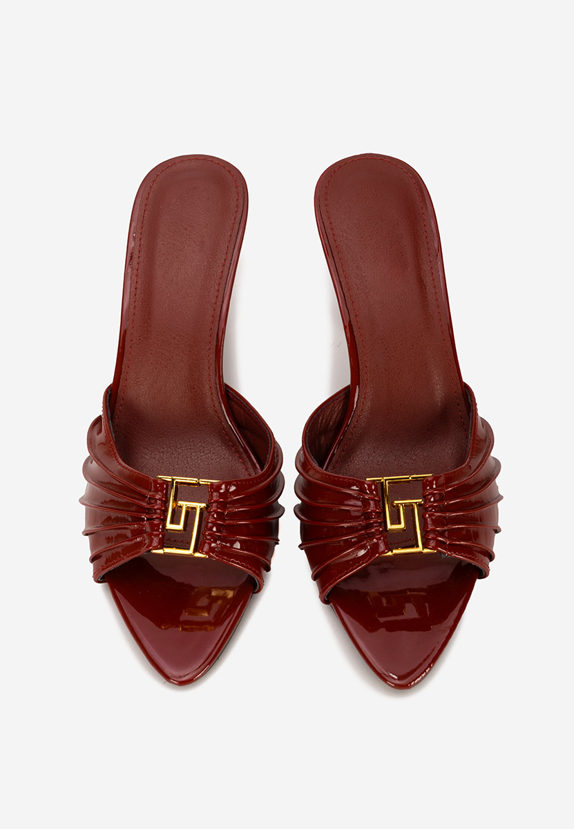 Ciabatte con tacco Lietna bordo