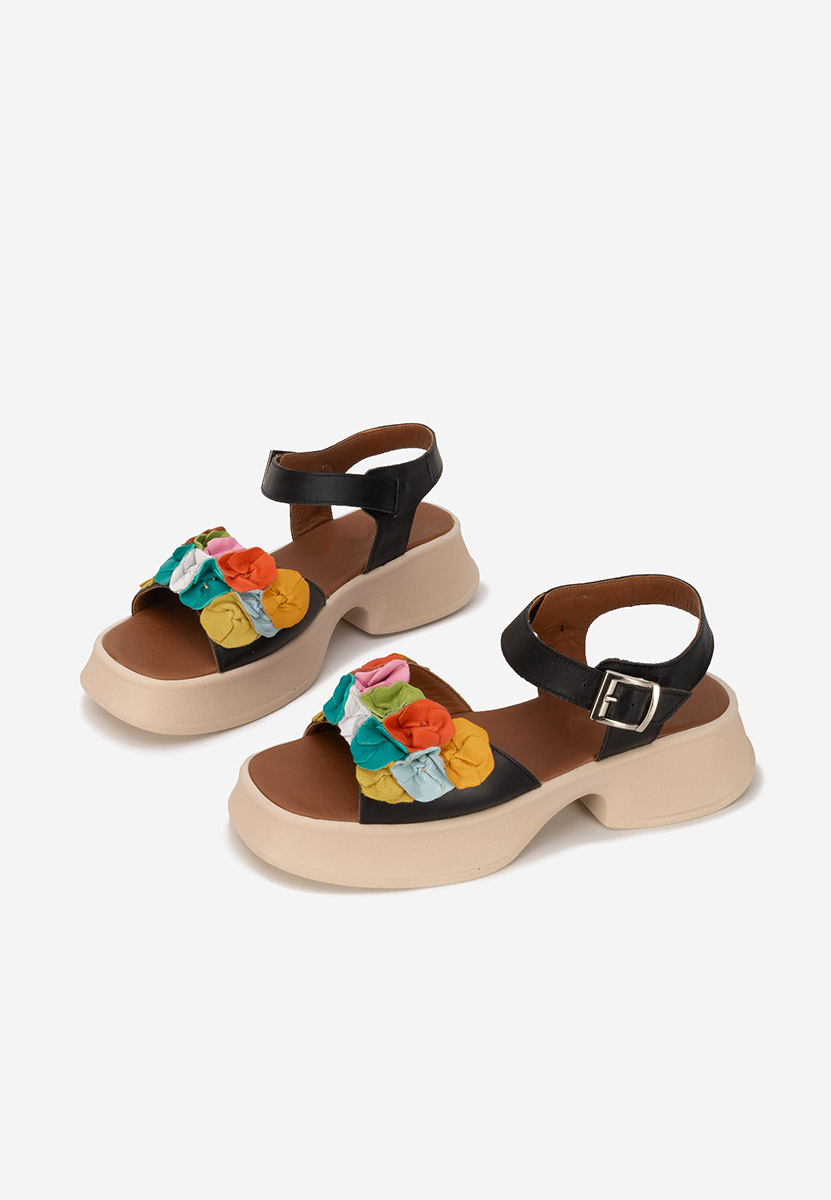Sandali pelle Masaka nero