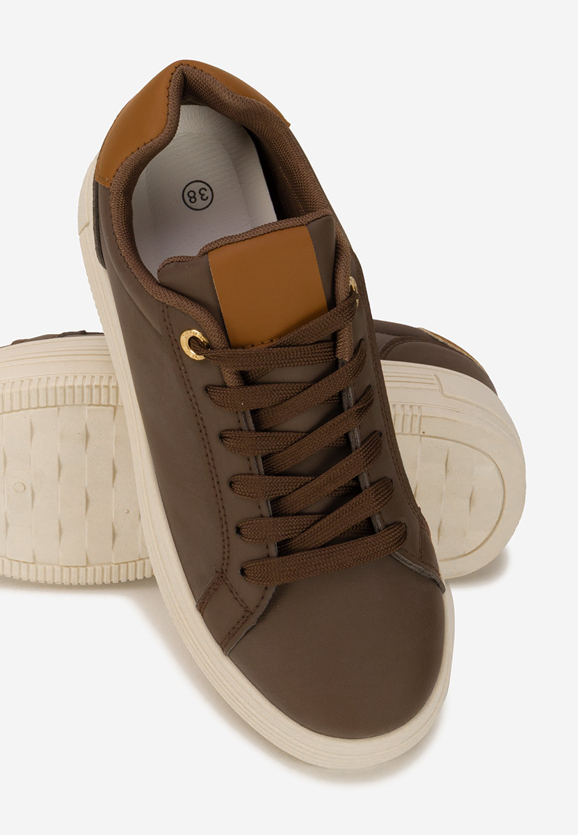 Sneakers con plateau Sidoneya marrone