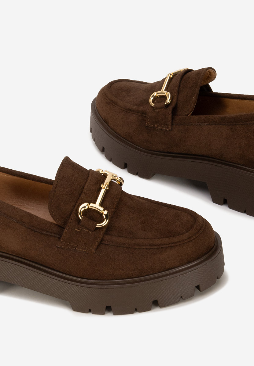 Mocassini con plateau Belvina marrone
