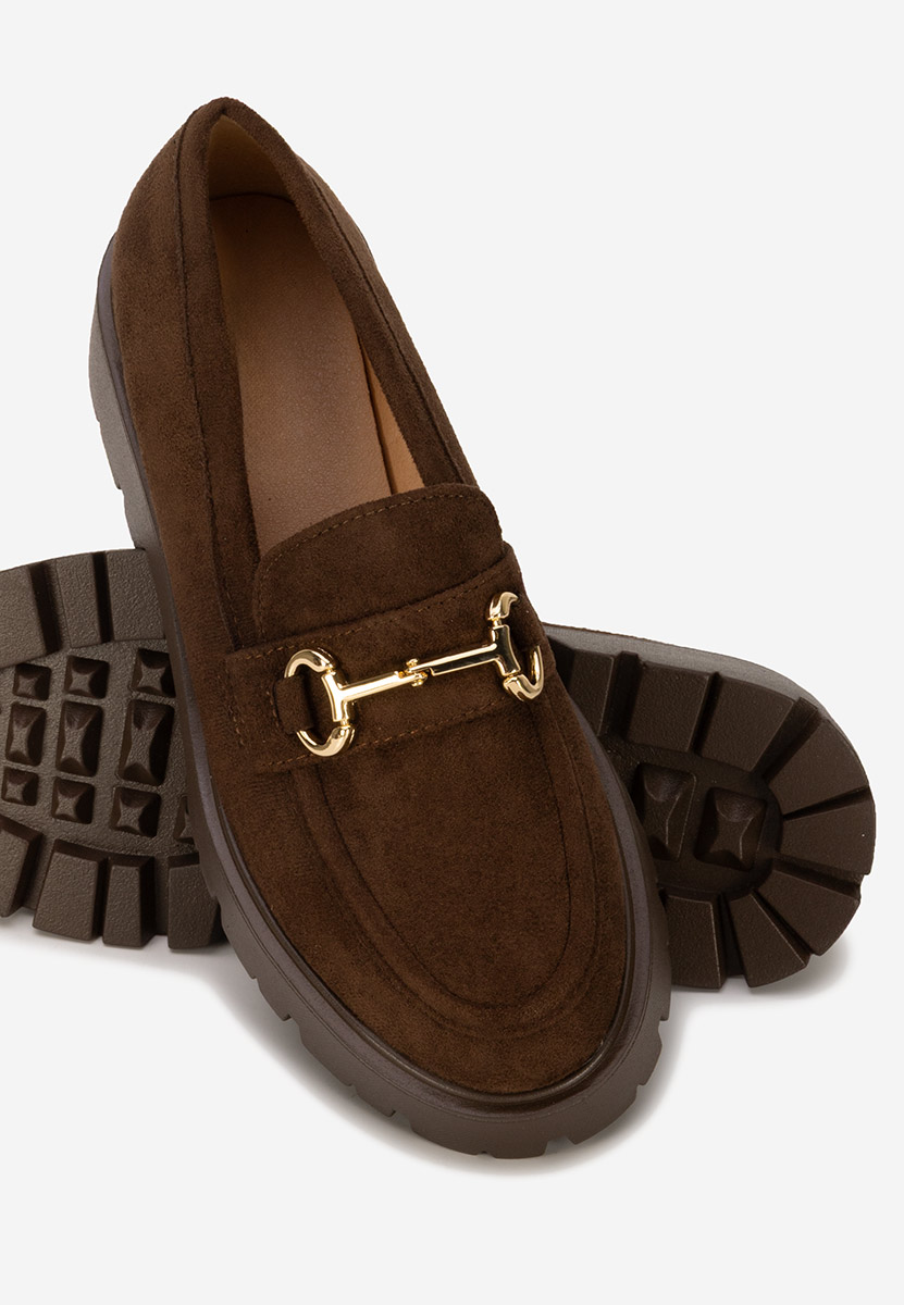 Mocassini con plateau Belvina marrone