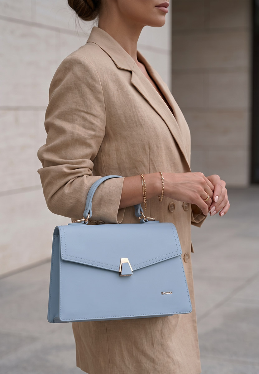 Borsa a mano Malvinia blu