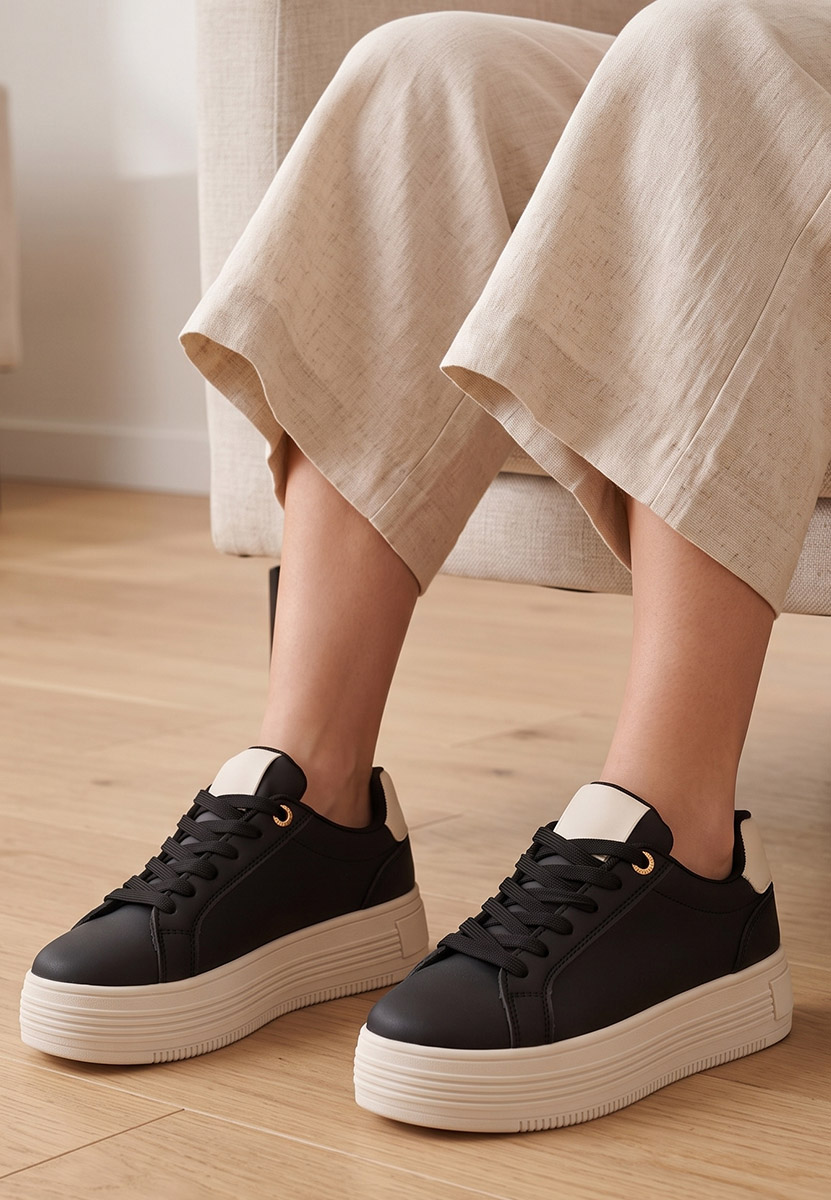 Sneakers con plateau Sidoneya nero