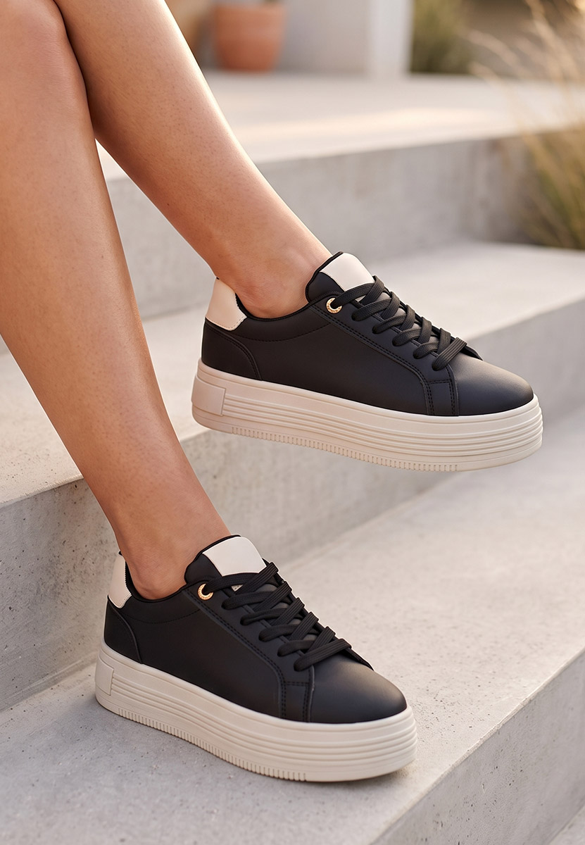 Sneakers con plateau Sidoneya nero