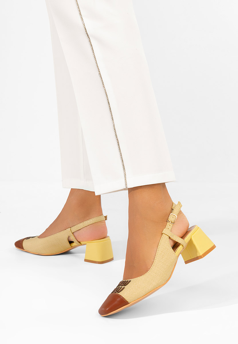 Décolleté Slingback Miryam gialli