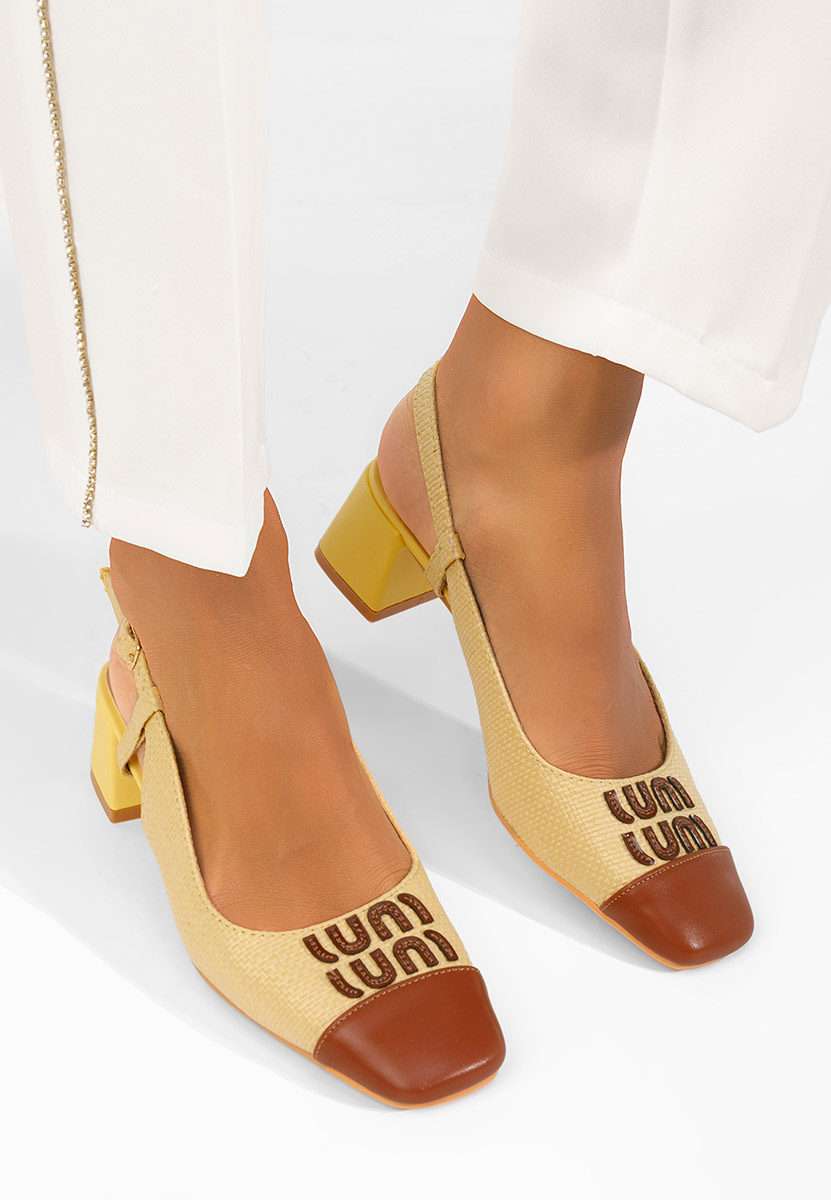 Décolleté Slingback Miryam gialli