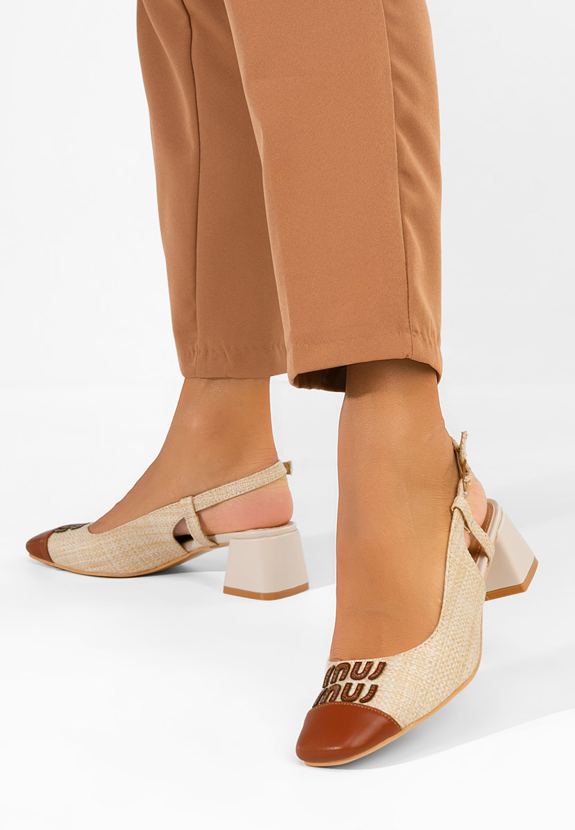 Décolleté Slingback Miryam beige