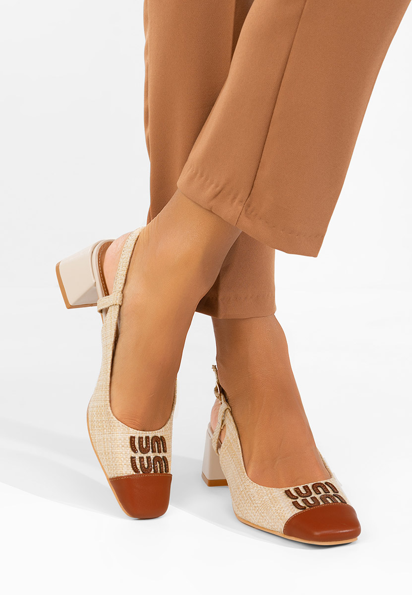 Décolleté Slingback Miryam beige