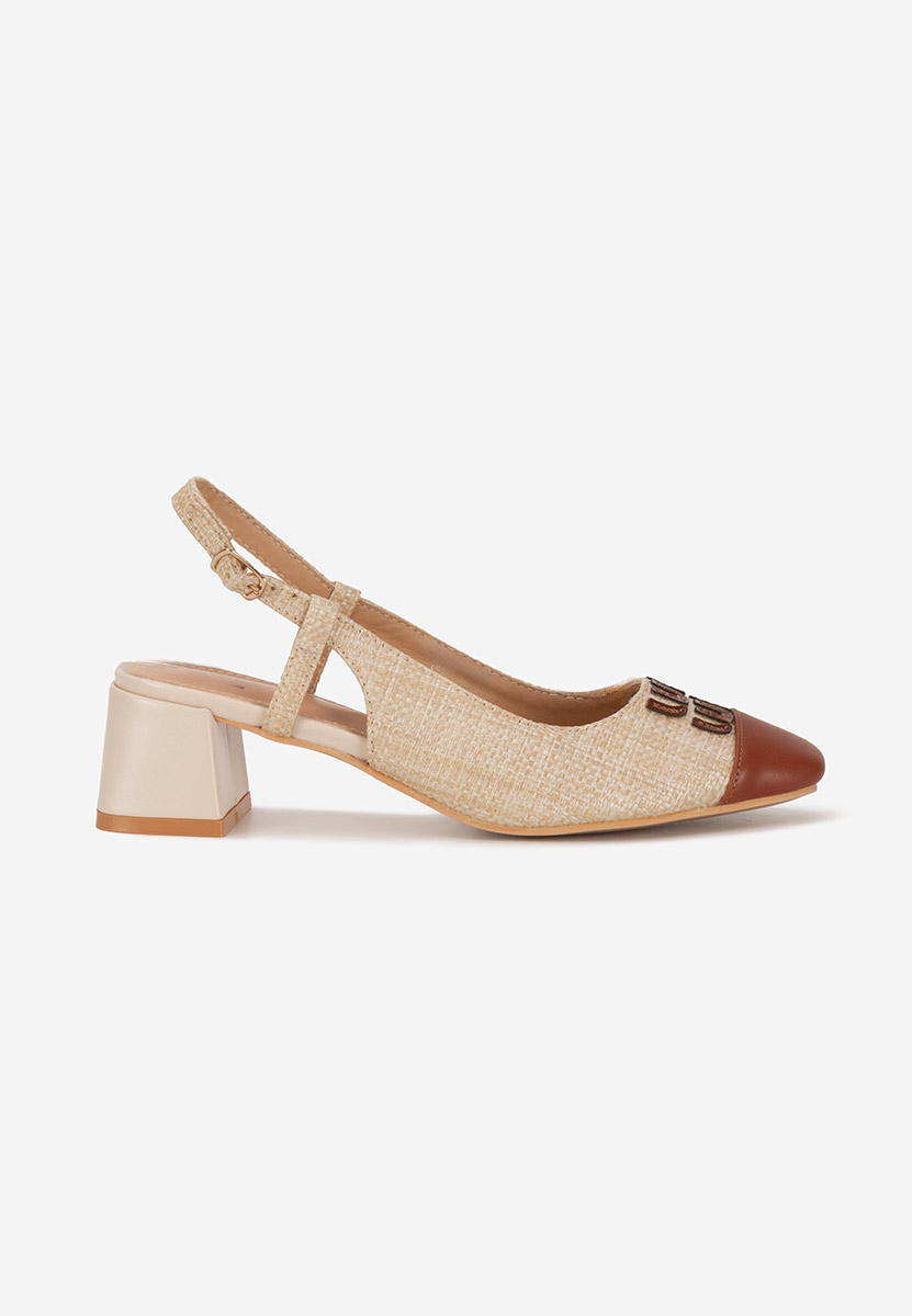 Décolleté Slingback Miryam beige