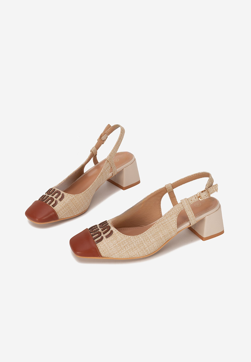 Décolleté Slingback Miryam beige