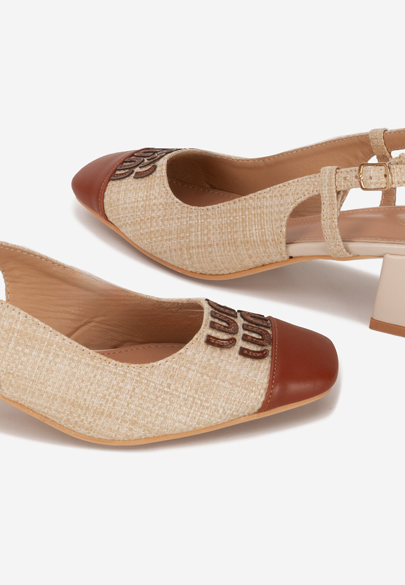 Décolleté Slingback Miryam beige