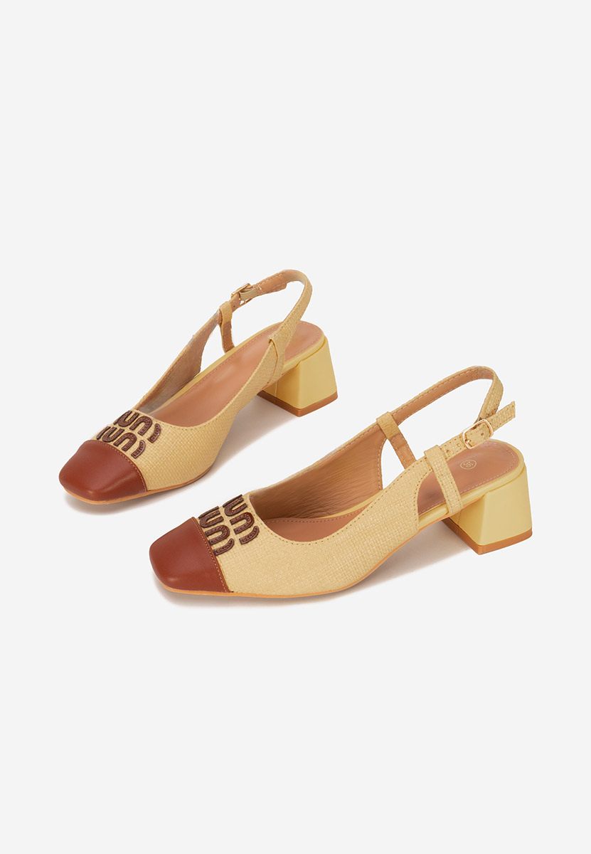 Décolleté Slingback Miryam gialli