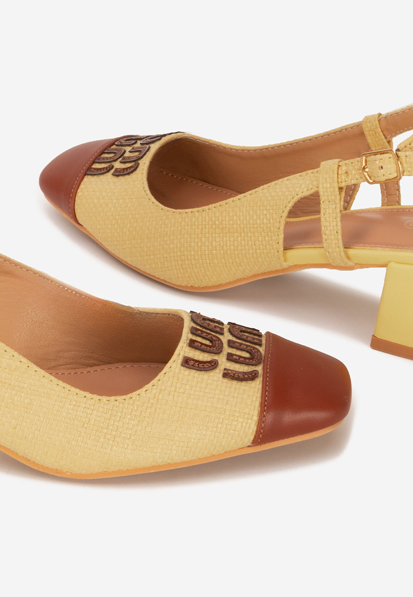 Décolleté Slingback Miryam gialli
