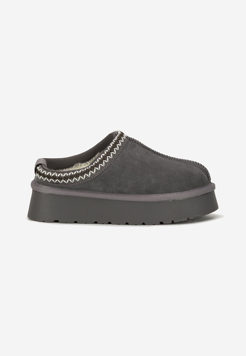 Zoccoli pelle Alorra grigio