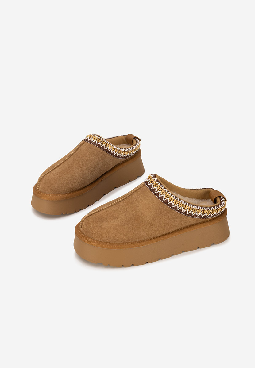 Zoccoli pelle Alorra camel