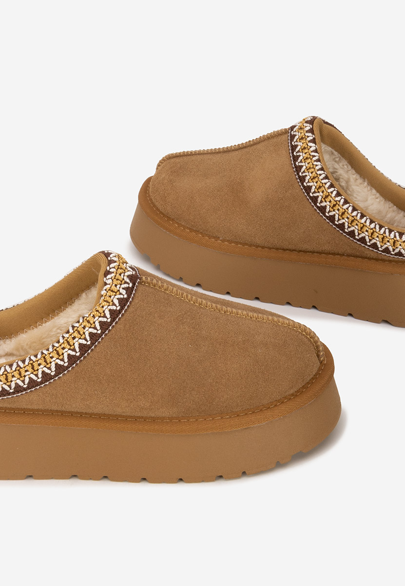 Zoccoli pelle Alorra camel