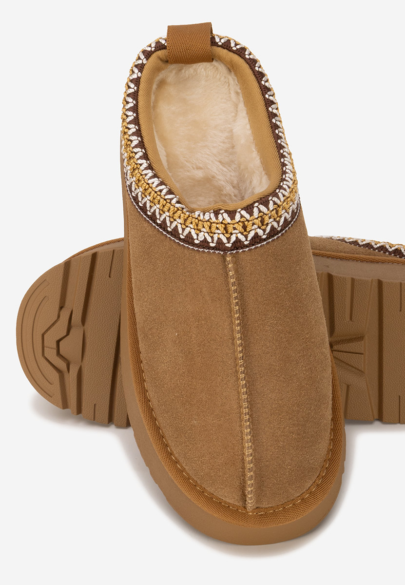 Zoccoli pelle Alorra camel