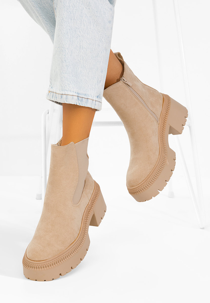 Stivaletto chelsea donna Mabelia beige