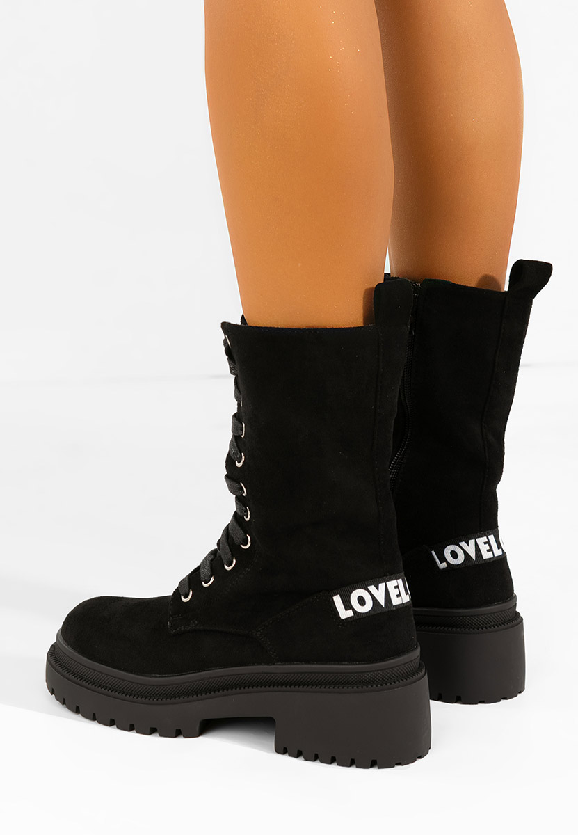 Stivali alti da donna Avalisse nero