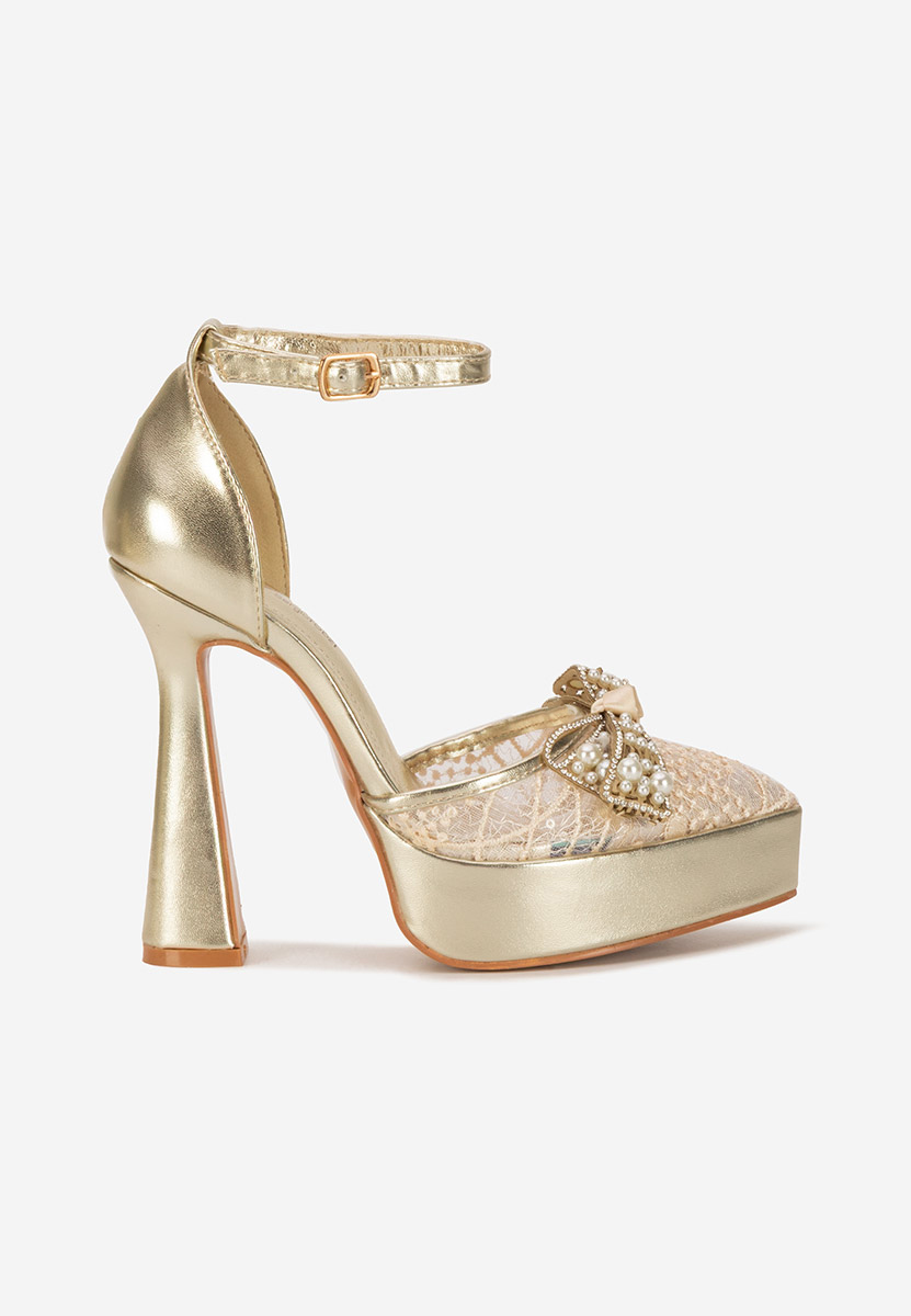 Scarpe con tacco largo Adaia oro