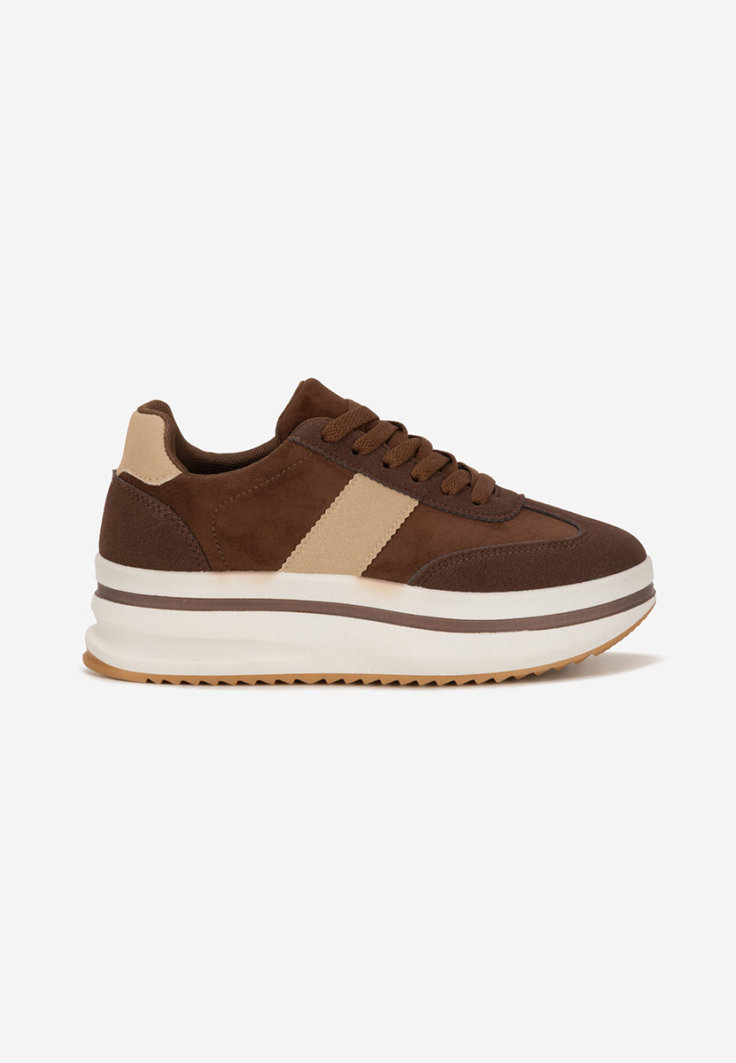 Sneakers con plateau Zashia marrone