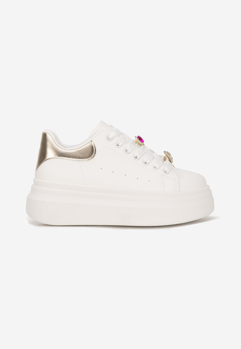 Sneakers con plateau Delaina V3 bianchi