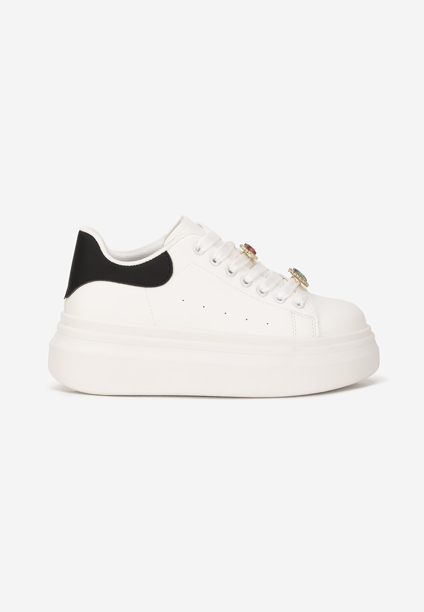 Sneakers con plateau Delaina V4 bianchi