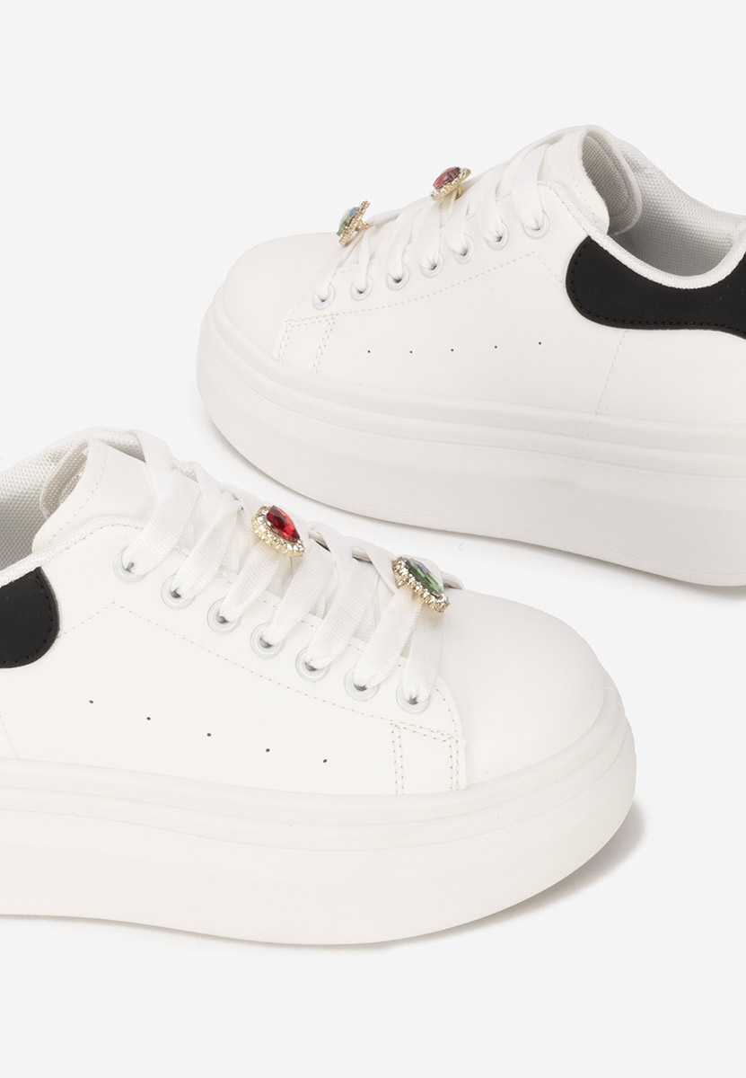 Sneakers con plateau Delaina V4 bianchi