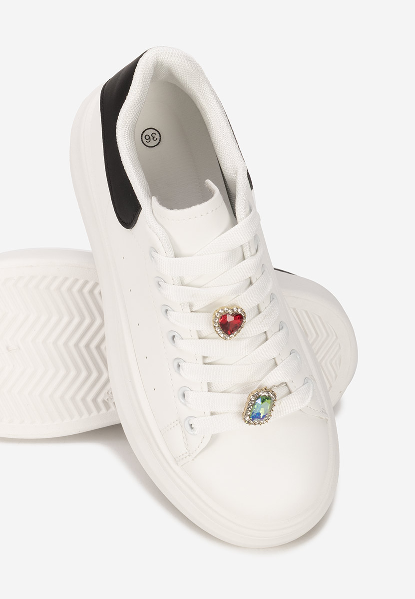 Sneakers con plateau Delaina V4 bianchi
