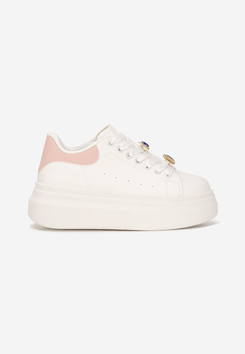 Sneakers con plateau Delaina V2 bianchi