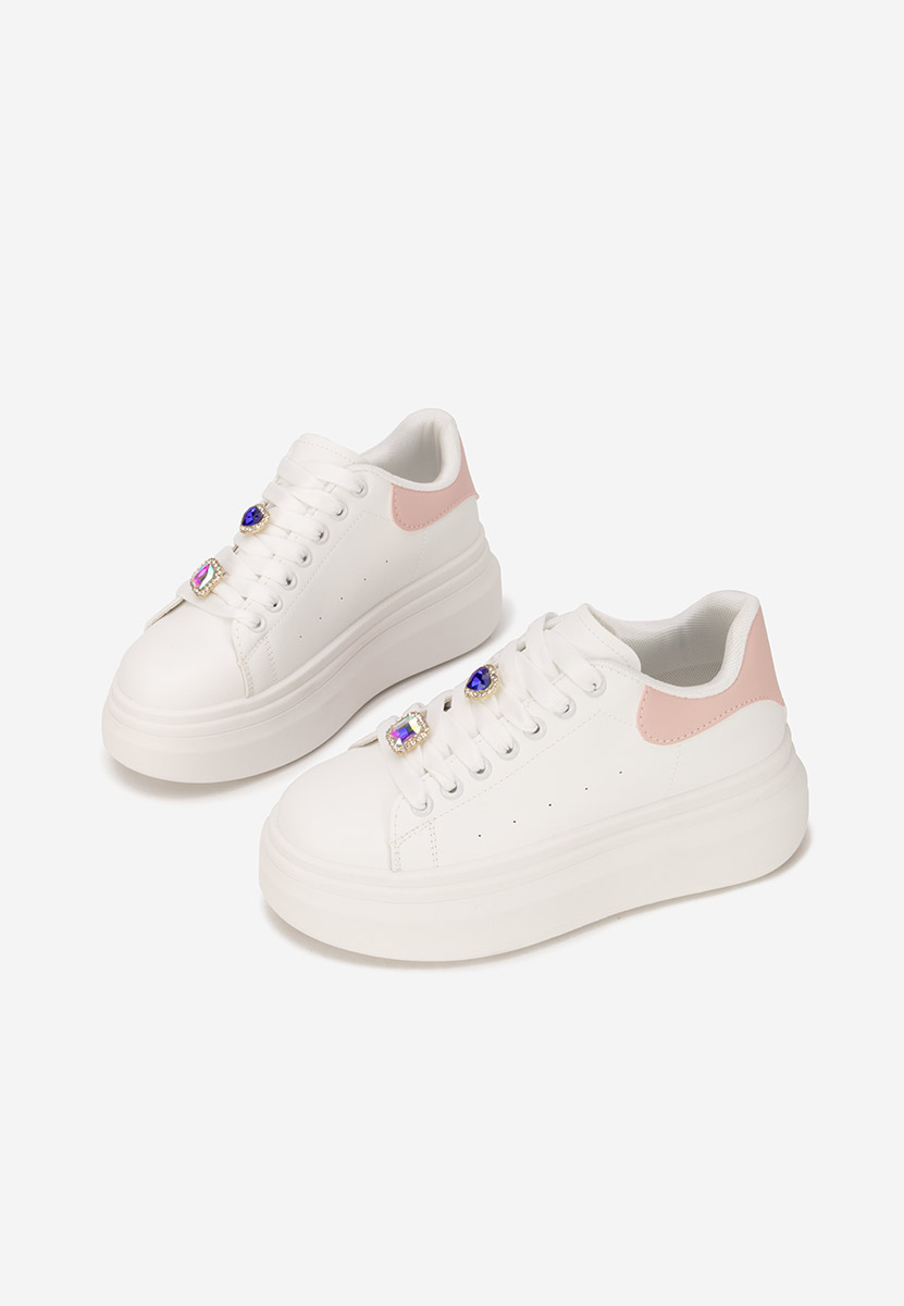 Sneakers con plateau Delaina V2 bianchi