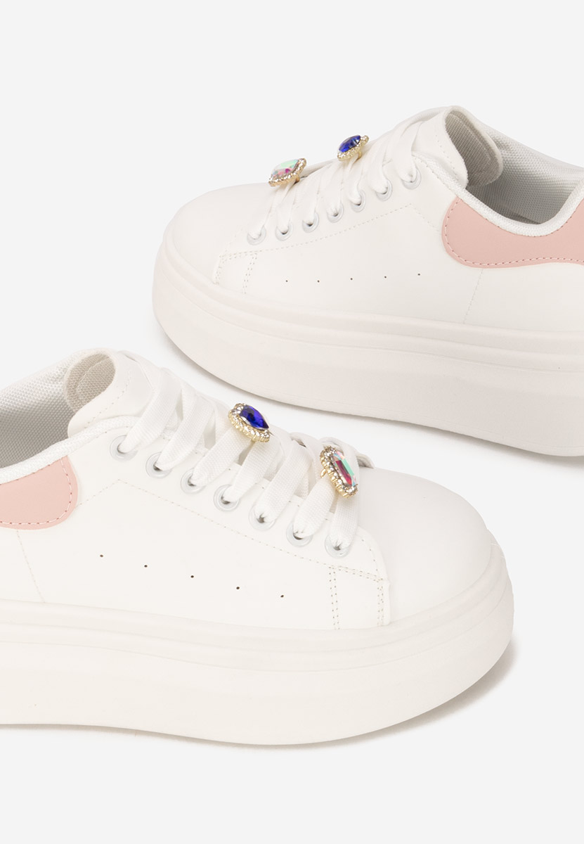 Sneakers con plateau Delaina V2 bianchi