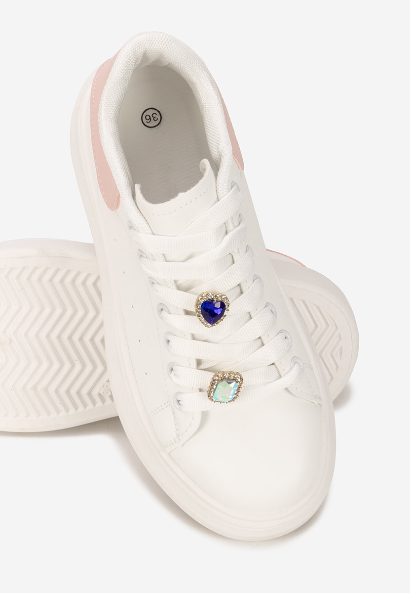 Sneakers con plateau Delaina V2 bianchi