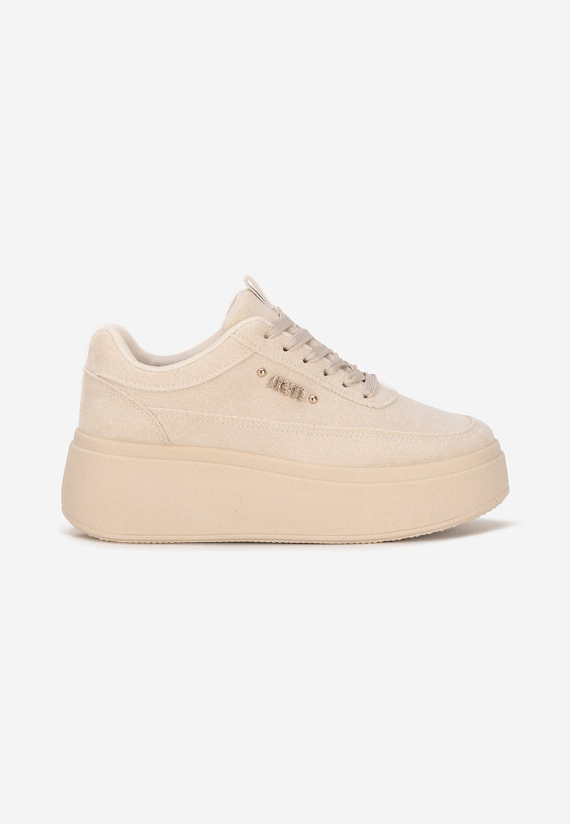 Sneakers con plateau Misheya beige