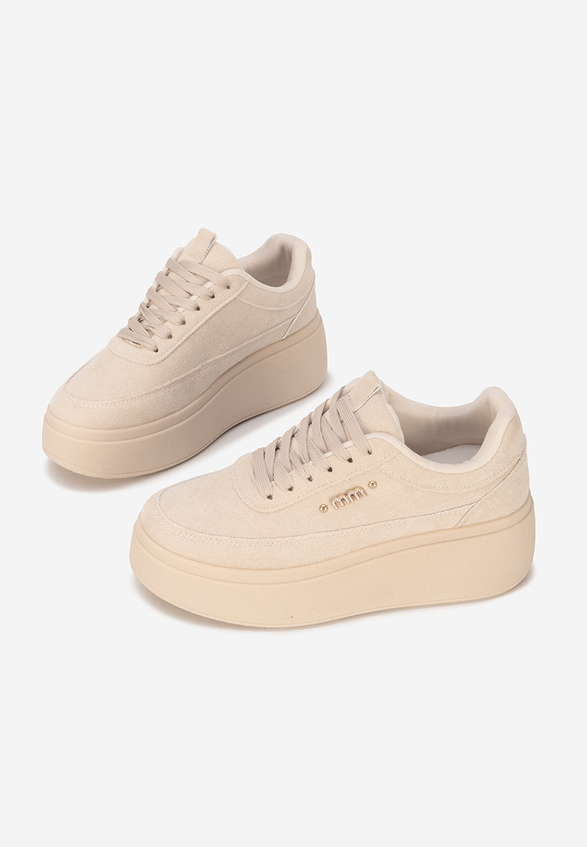 Sneakers con plateau Misheya beige