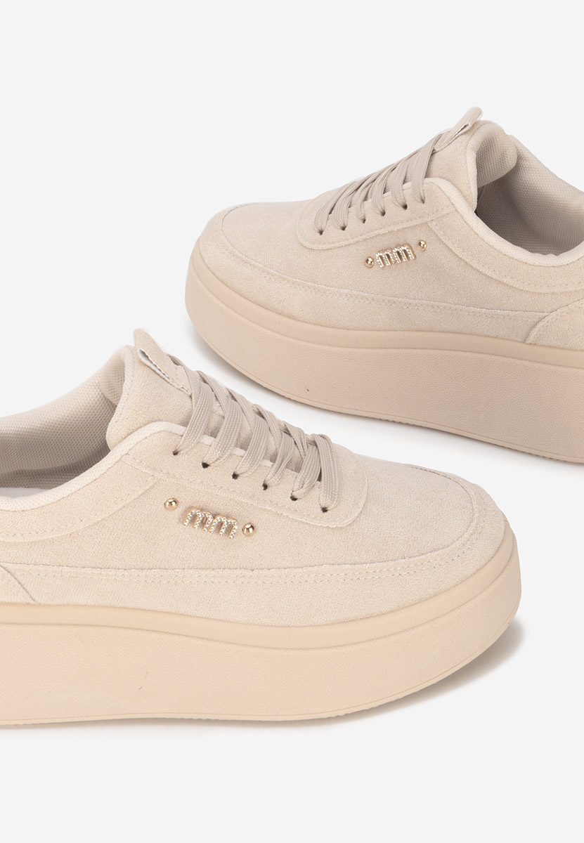 Sneakers con plateau Misheya beige