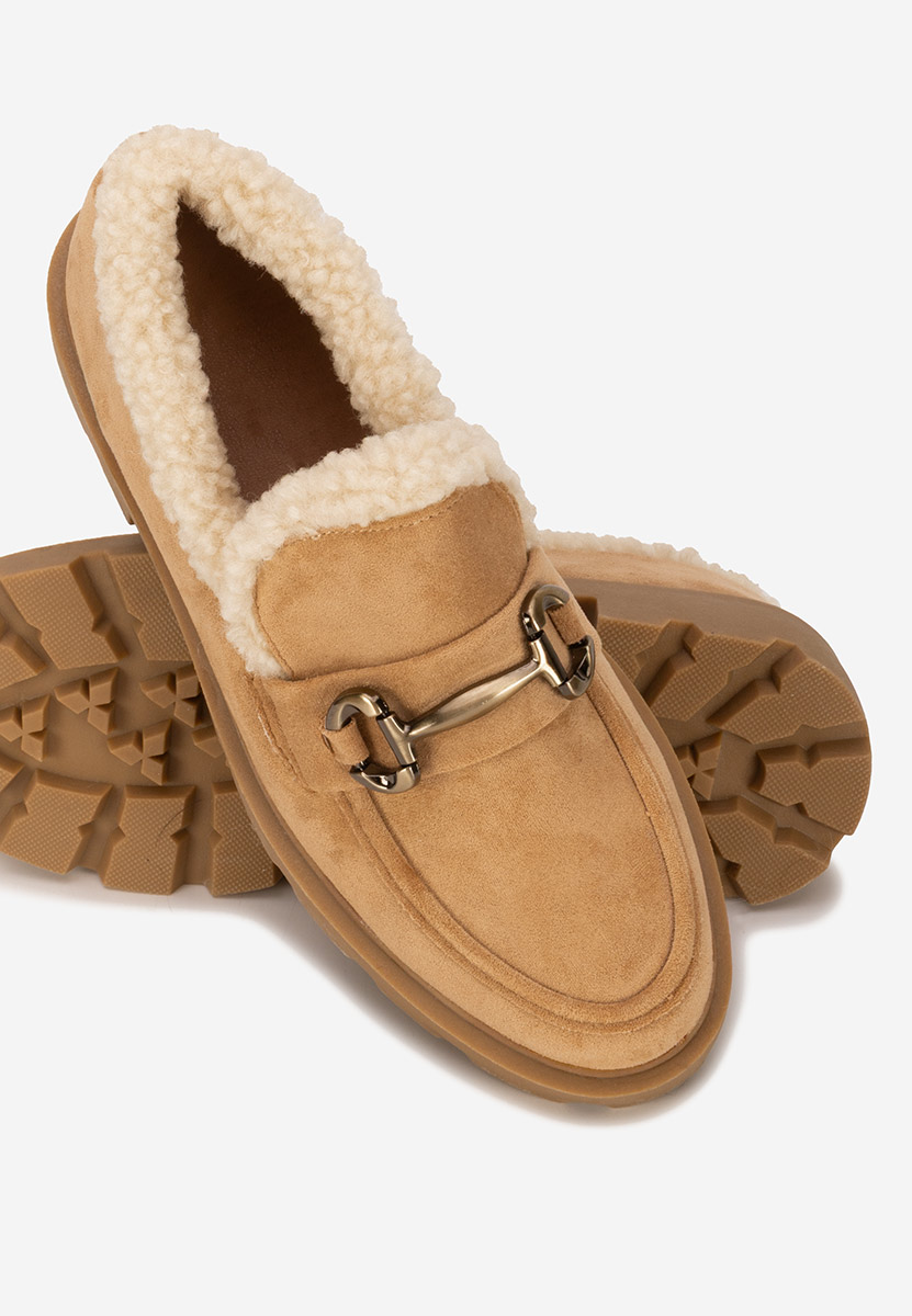 Mocassini da donna Amiona camel