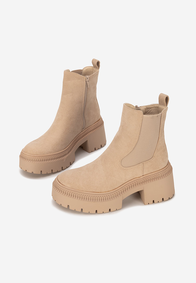 Stivaletto chelsea donna Mabelia beige