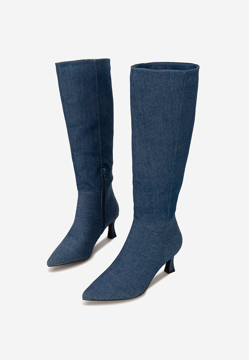 Stivali tacco a spillo Verka V2 denim