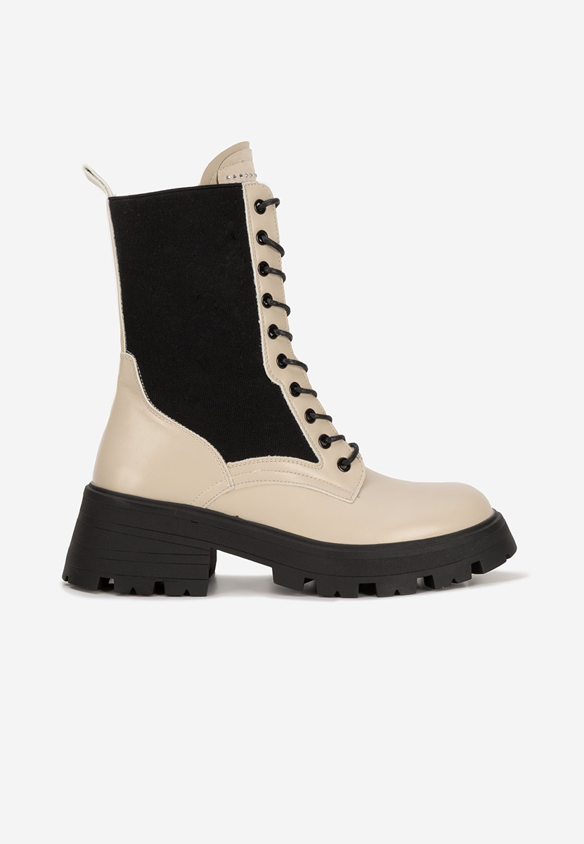 Stivali alti da donna Izniella beige