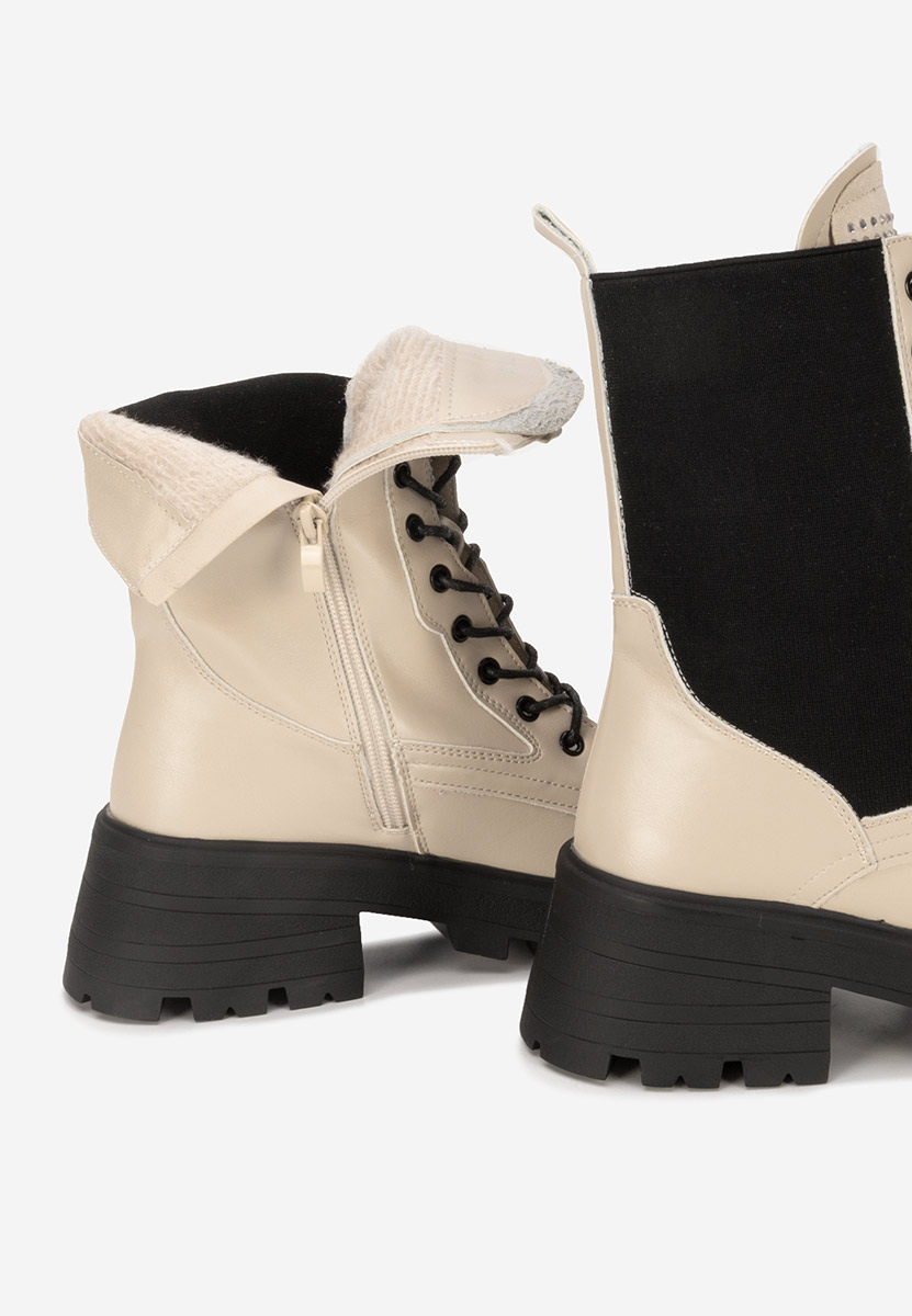 Stivali alti da donna Izniella beige