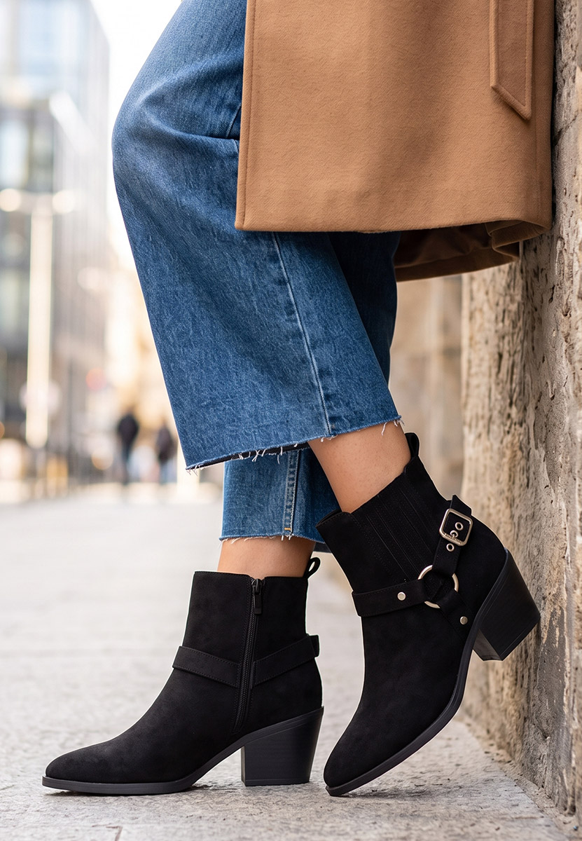 Stivaletti texani donna Frankia V2 nero