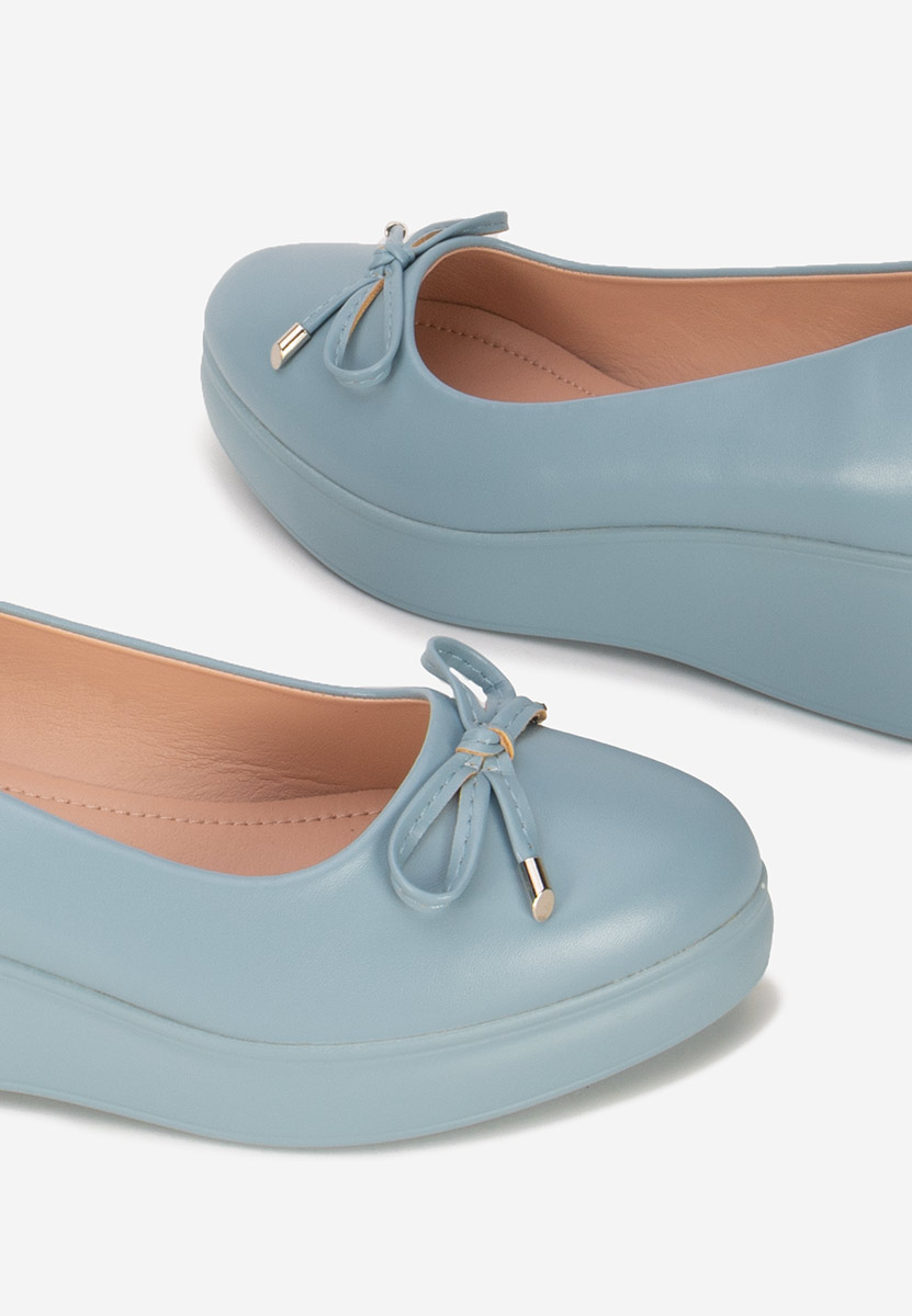 Scarpe con plateau Olmaria blu
