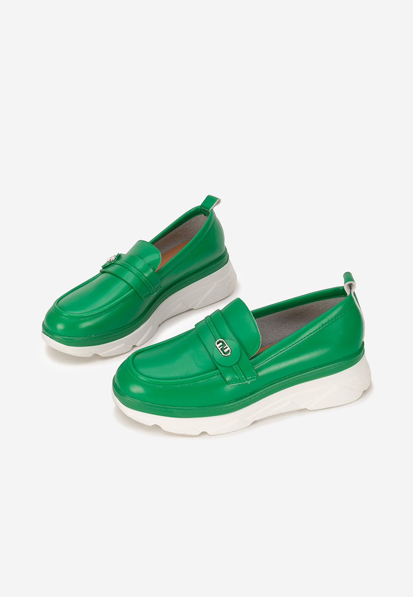 Mocassini donna platform Anhelica verdi