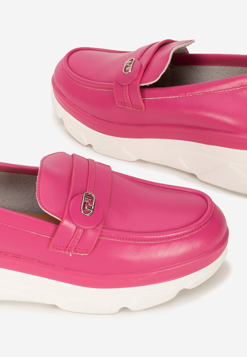 Mocassini donna platform Anhelica fucsia