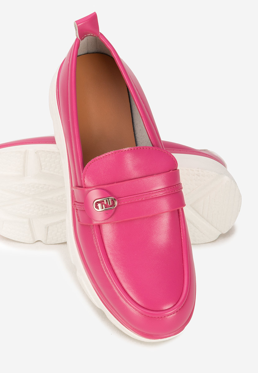 Mocassini donna platform Anhelica fucsia