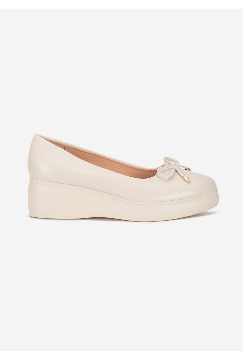 Scarpe con plateau Olmaria beige